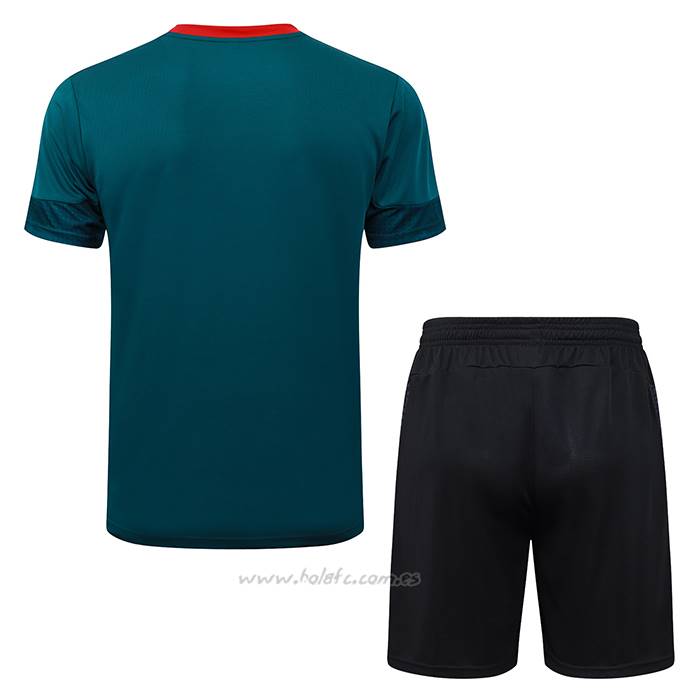 Chandal del AC Milan Manga Corta 2025-2026 Verde - Pantalon Corto